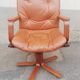 Vintage leather office armchair