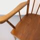 Vintage wooden armchair Baumann model Éventail from the 1960s.