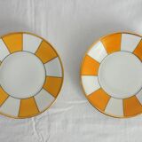 2 tasses avec sous tasses porcelaine de Limoges vintage