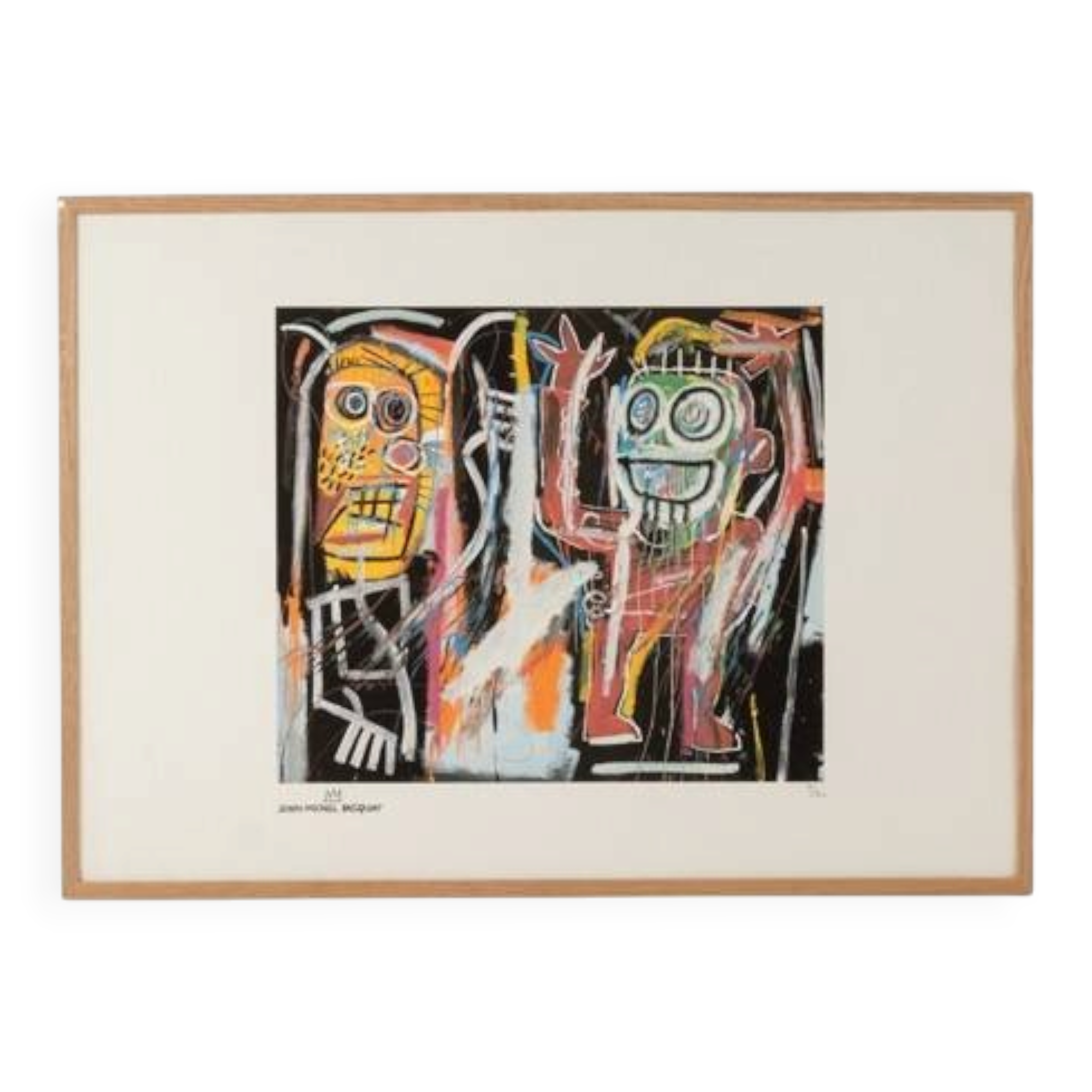 Jean-Michel Basquiat. Numbered colour silkscreen. 1990s.