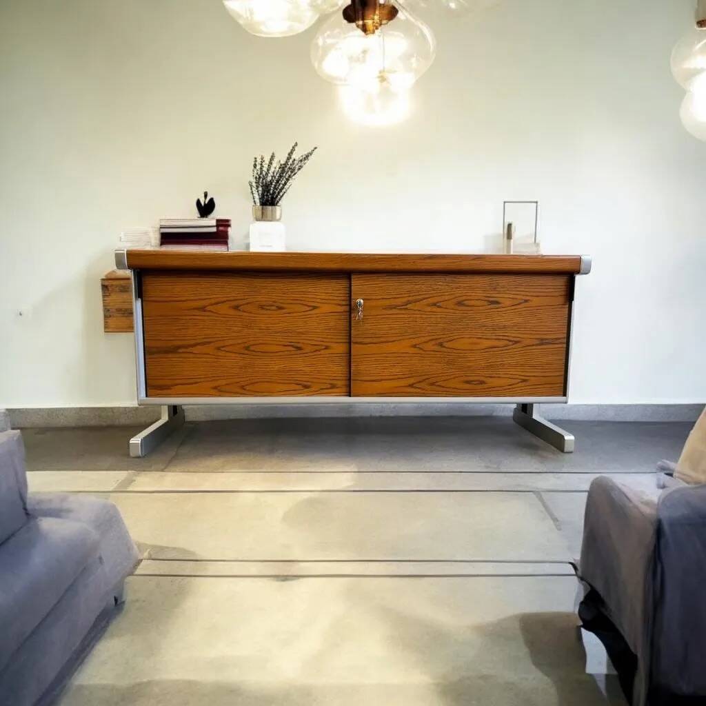 Sideboard, office furniture in wood and metal