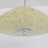 Suspension en verre du milieu du siècle années 1970.