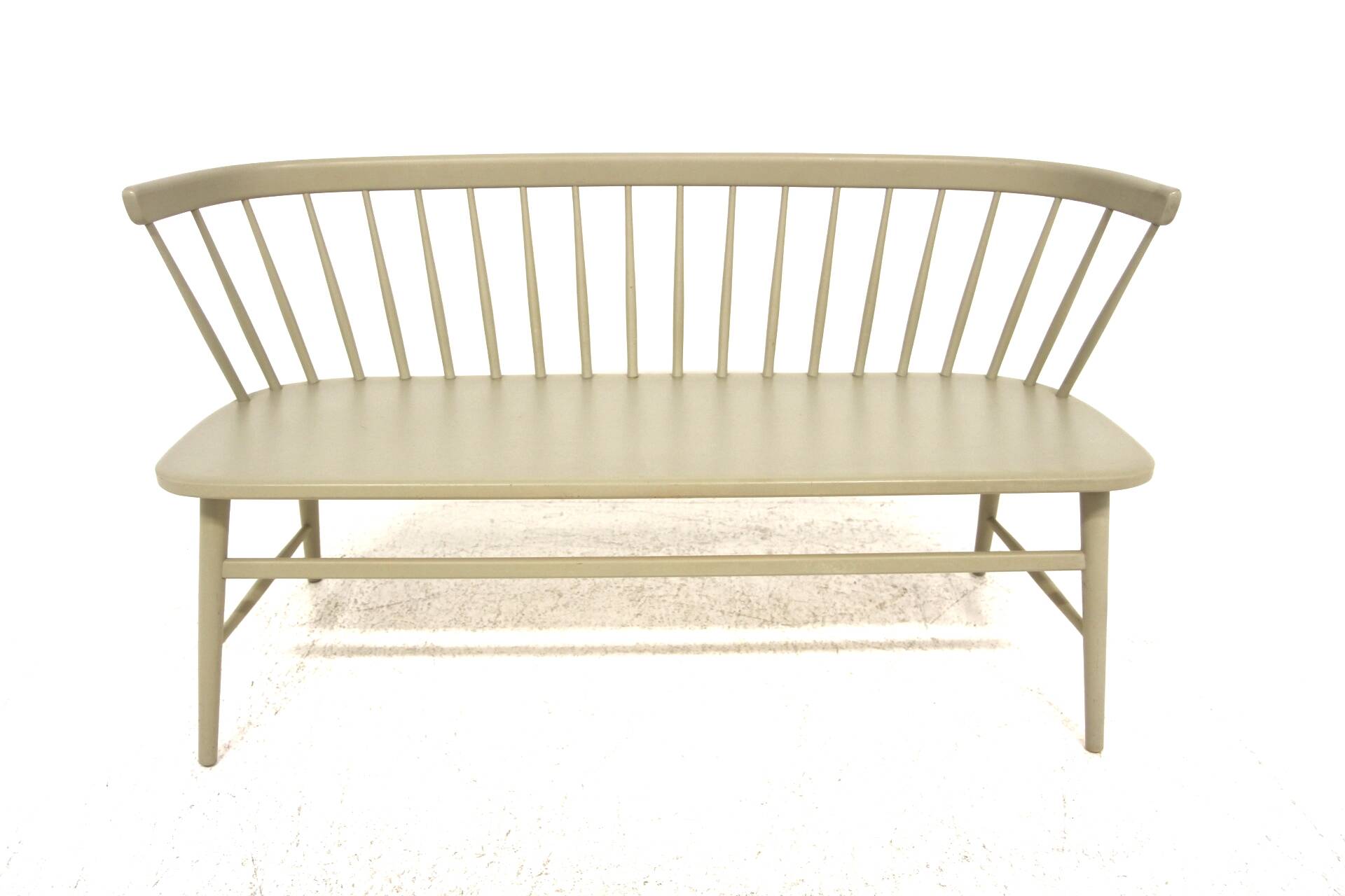Scandinavian bench "Florida" in beech, Wigells brothers, Sweden, 1950
