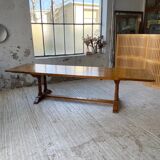3m oak table from 1950 with its extensions