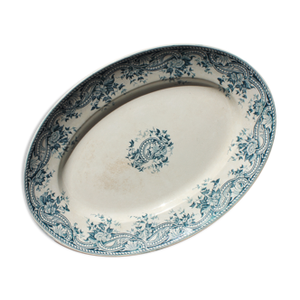 Oval dish "Pearls" Sarreguemines