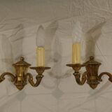 Deux appliques Lucien Gau en bronze