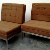 Pair armchairs by Florence Knoll 1960s