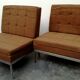 Pair armchairs by Florence Knoll 1960s