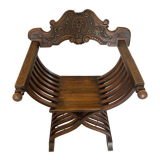 Fauteuil curule en bois 1880