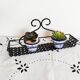 Spice rack in black openwork metal