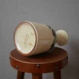 Vintage glazed ceramic vase made in Italy fruit decor handmade pottery jug