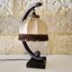 Vintage rattan bow lamp