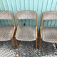 Set of 6 old Baumann chairs sled