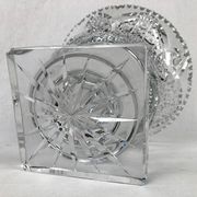 Coupe sur pied en cristal taillé