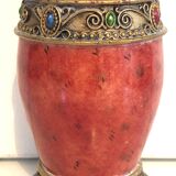 Golden Red Vase