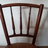 Set of 5 faux bamboo style chairs