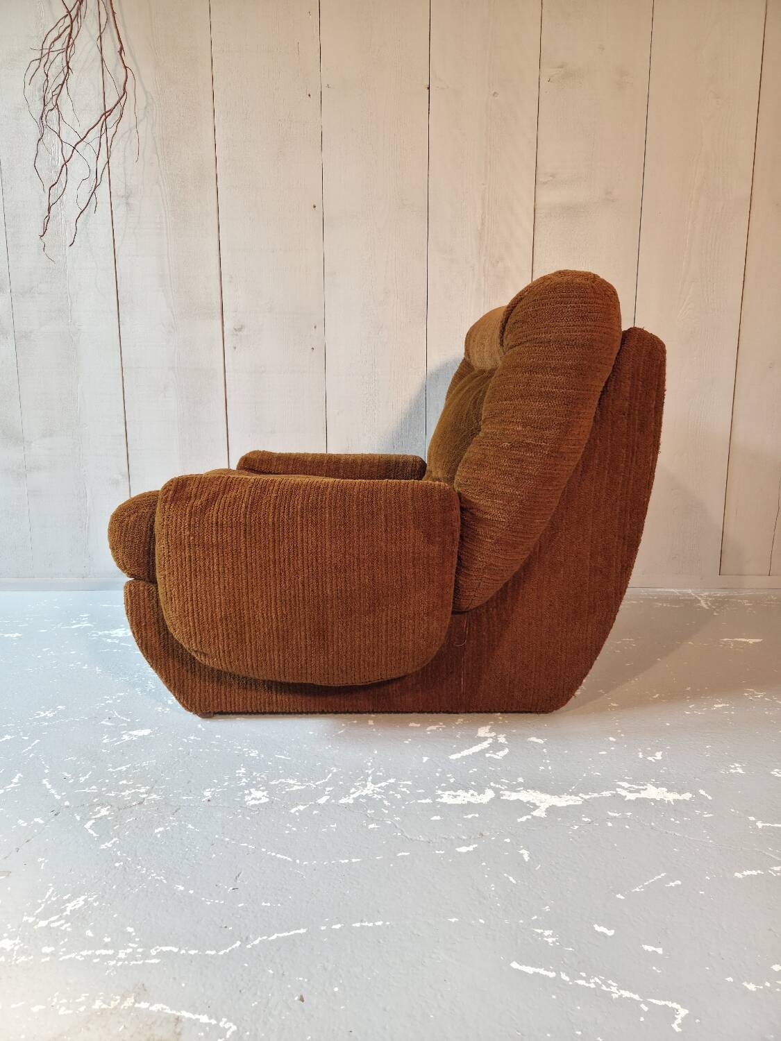 Velvet armchair