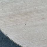 Table ronde extensible ovale bois brut 110 à 150cm