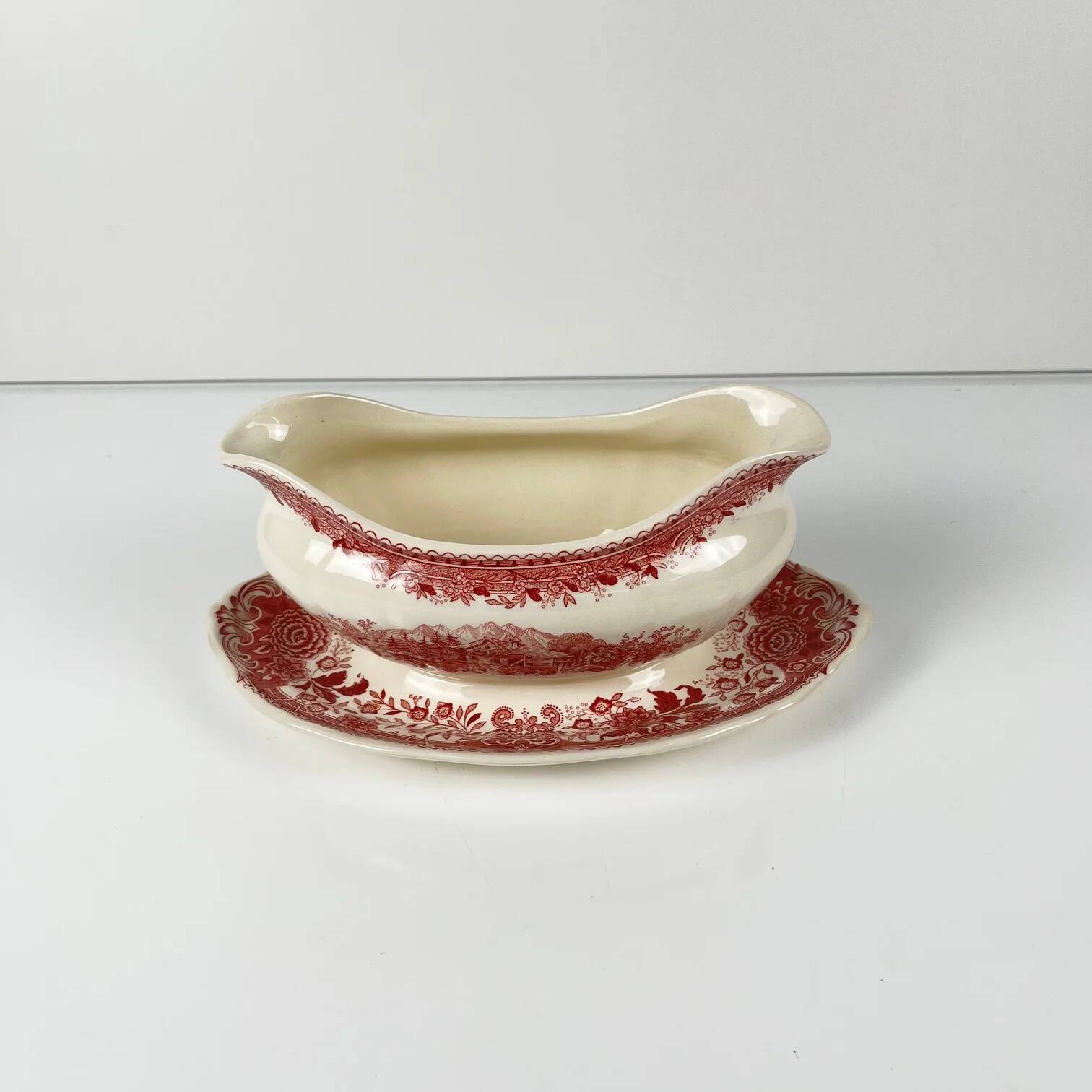 Sauceboat "Burgenland", Villeroy & Boch, red