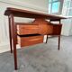 Teak desk by Gunnar Nielsen Tibergaard for Tibergaard, Denmark, 1960s