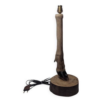 Pied De Lampe Chasse Biche Cerf Cabinet De Curiosité