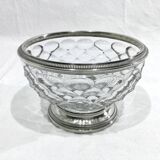 Henri Soufflot - Crystal and Silver Salad Bowl