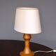 Sculptural Anthroposophical Wooden Table Lamp. 1970s