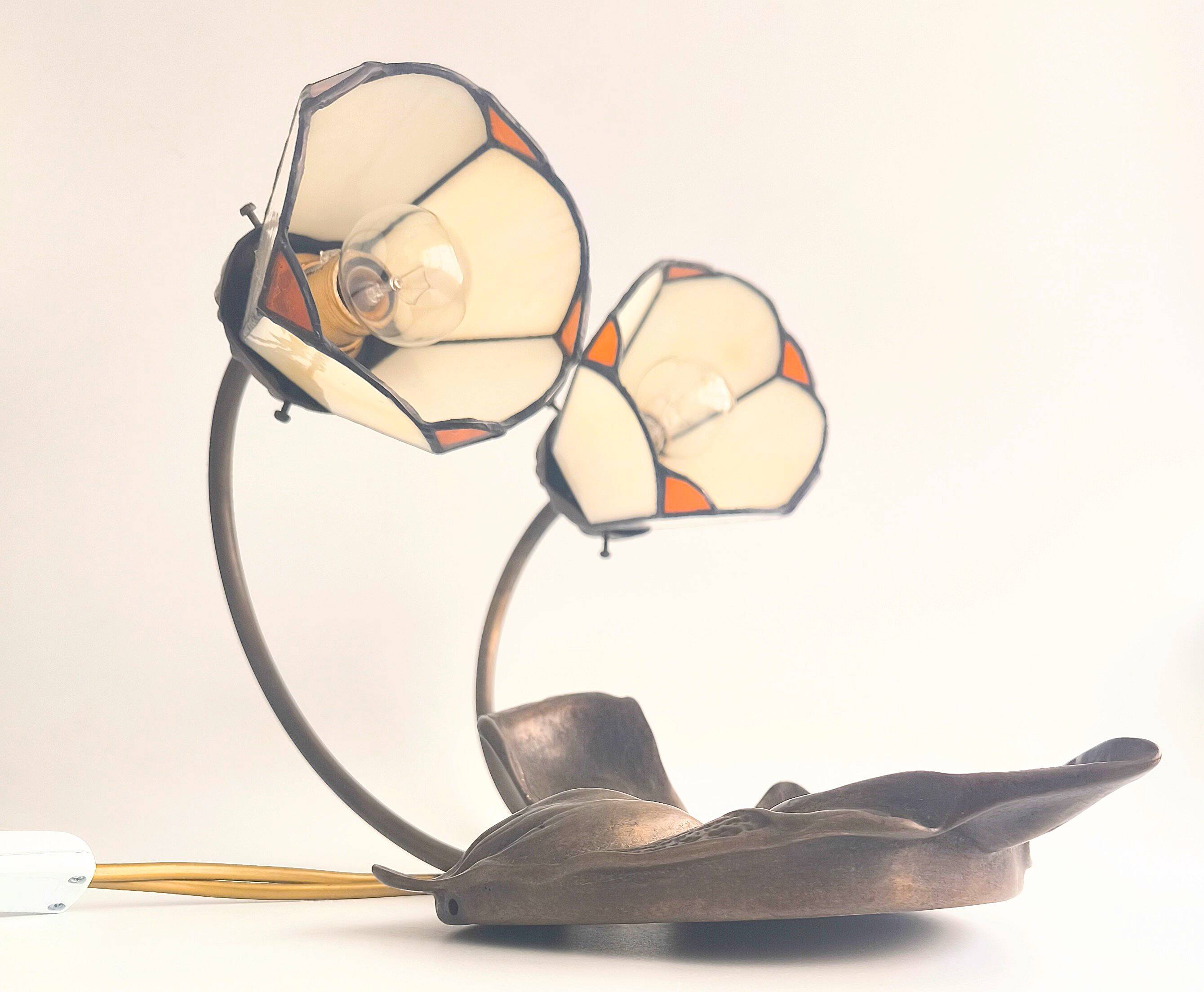 Tiffany Style French Art Nouveau Lamp