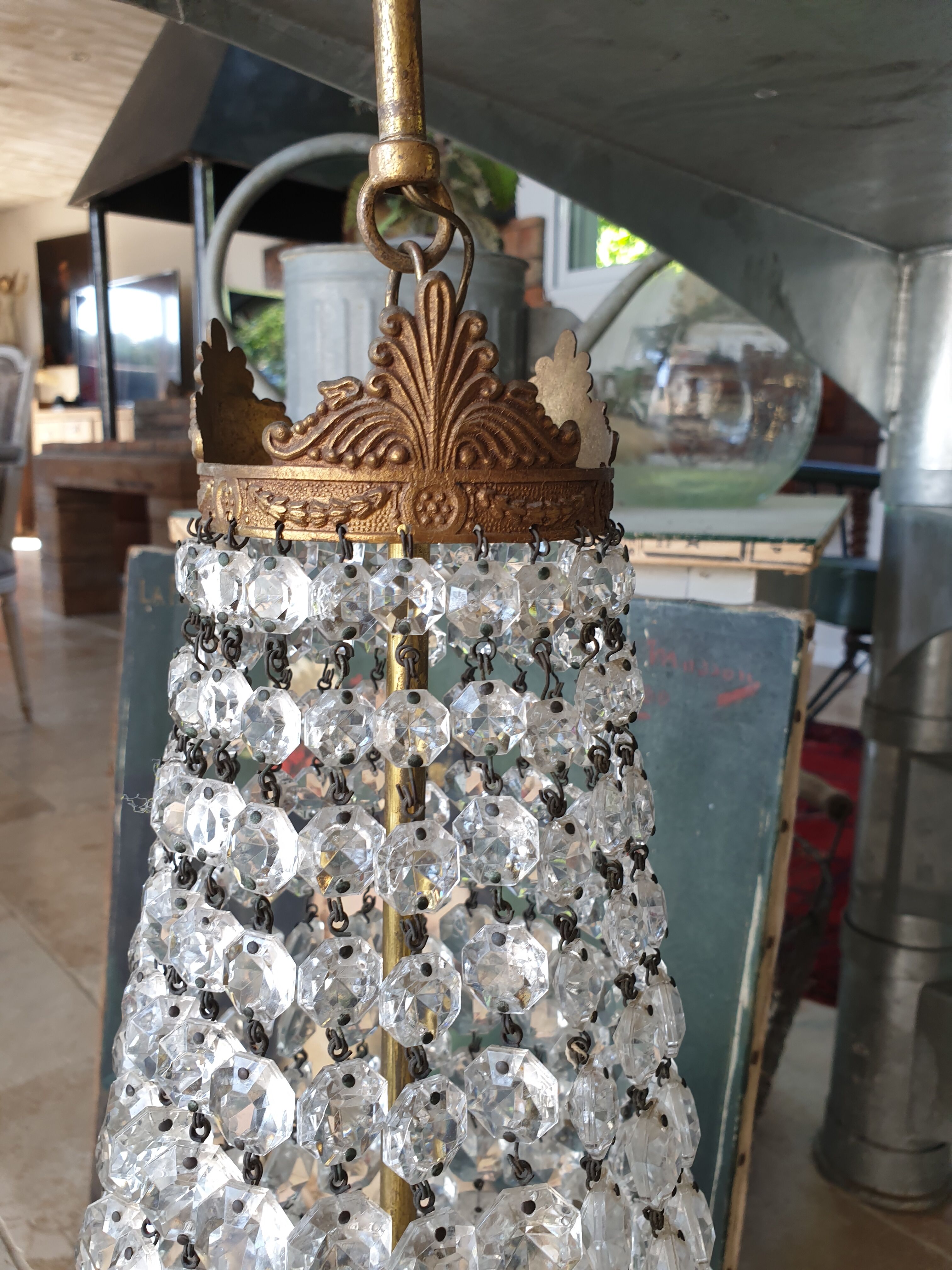 Hot air balloon chandelier