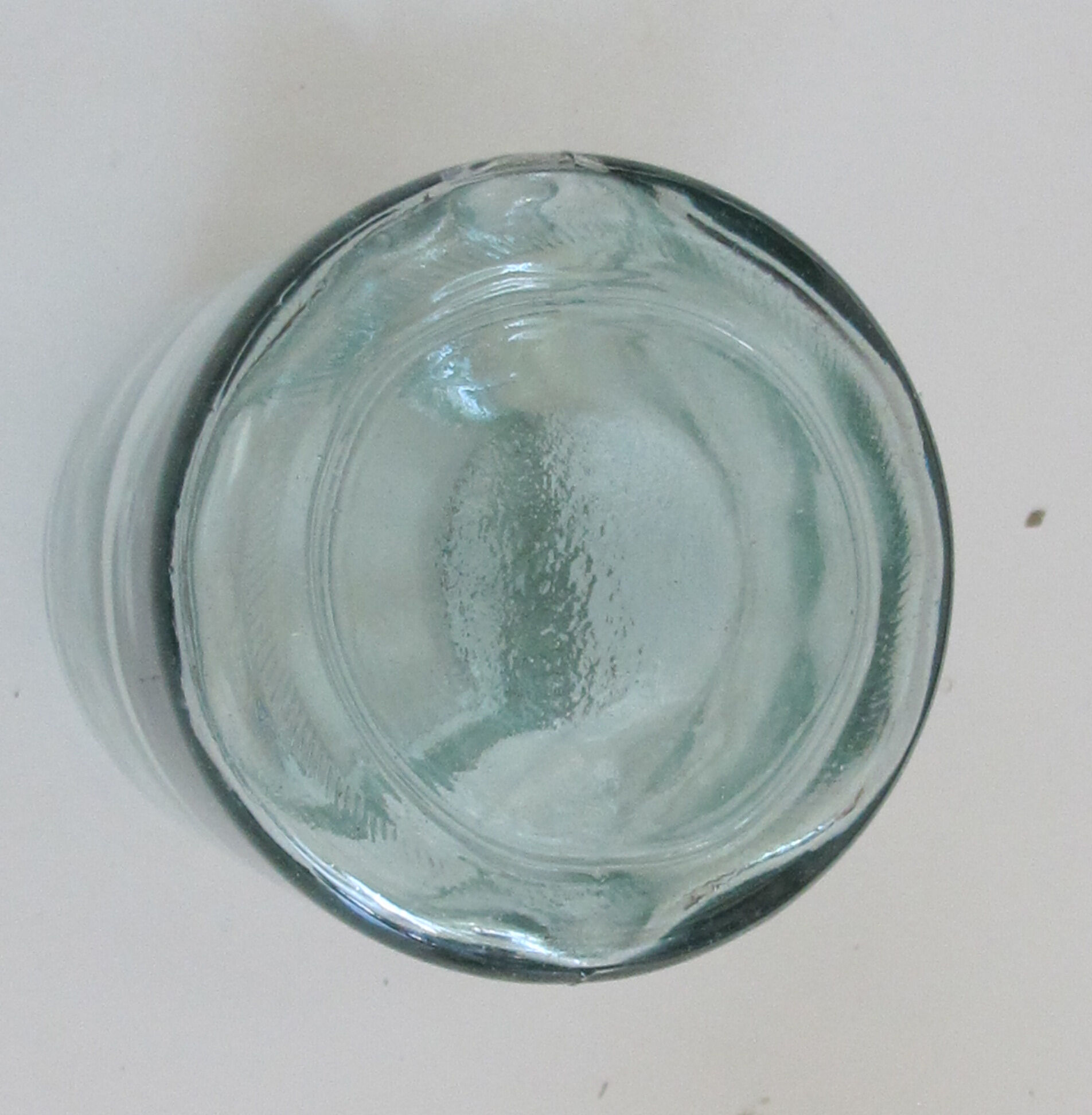 Old glass jar or vase