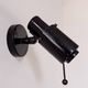 Vintage zodiac wall lights for lita by jacques biny, black lacquered metal, f
