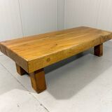 Brutalist sturdy hardwood coffee table 1960’s