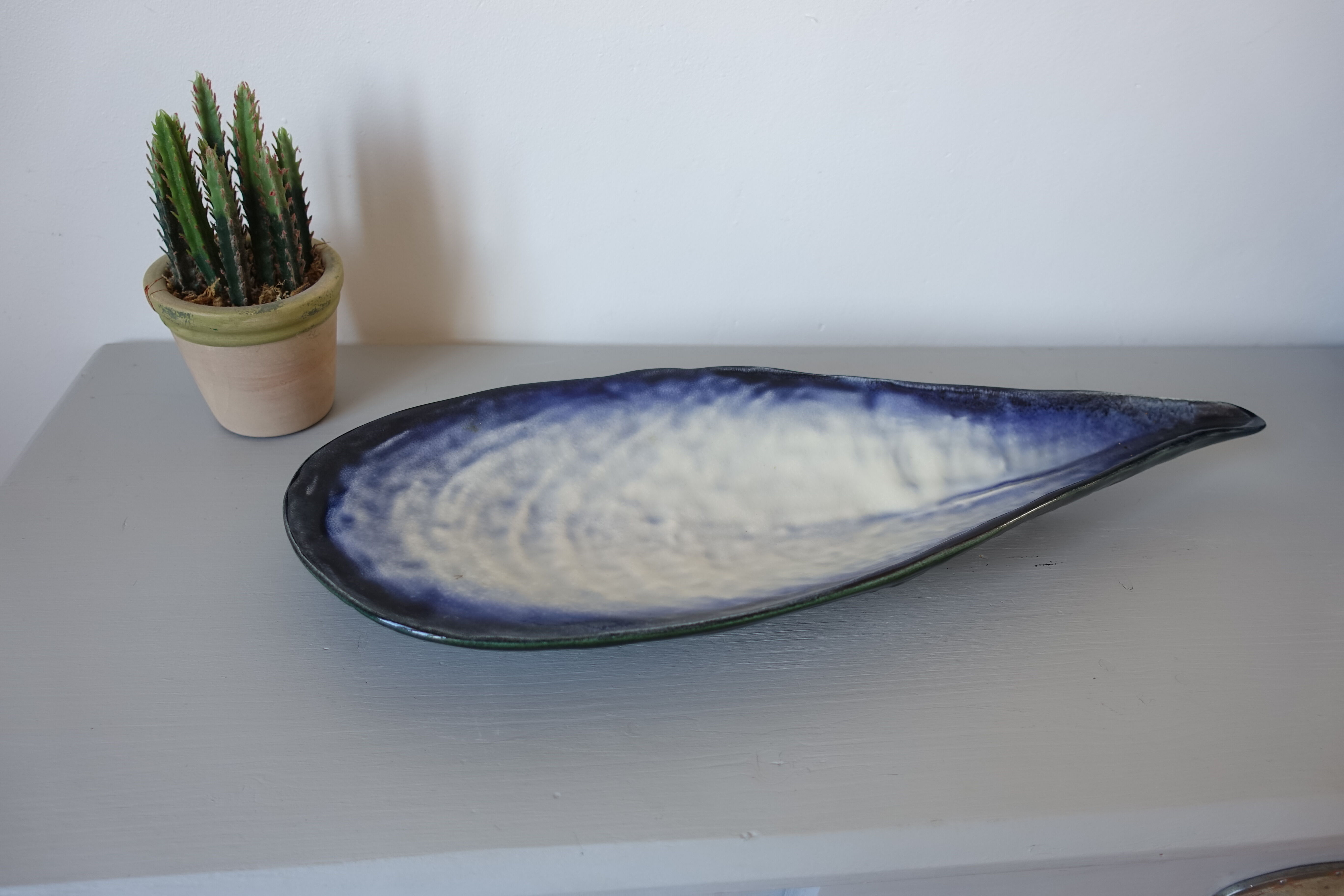 Pol Chambost flat in the shape of pearly shell 1950