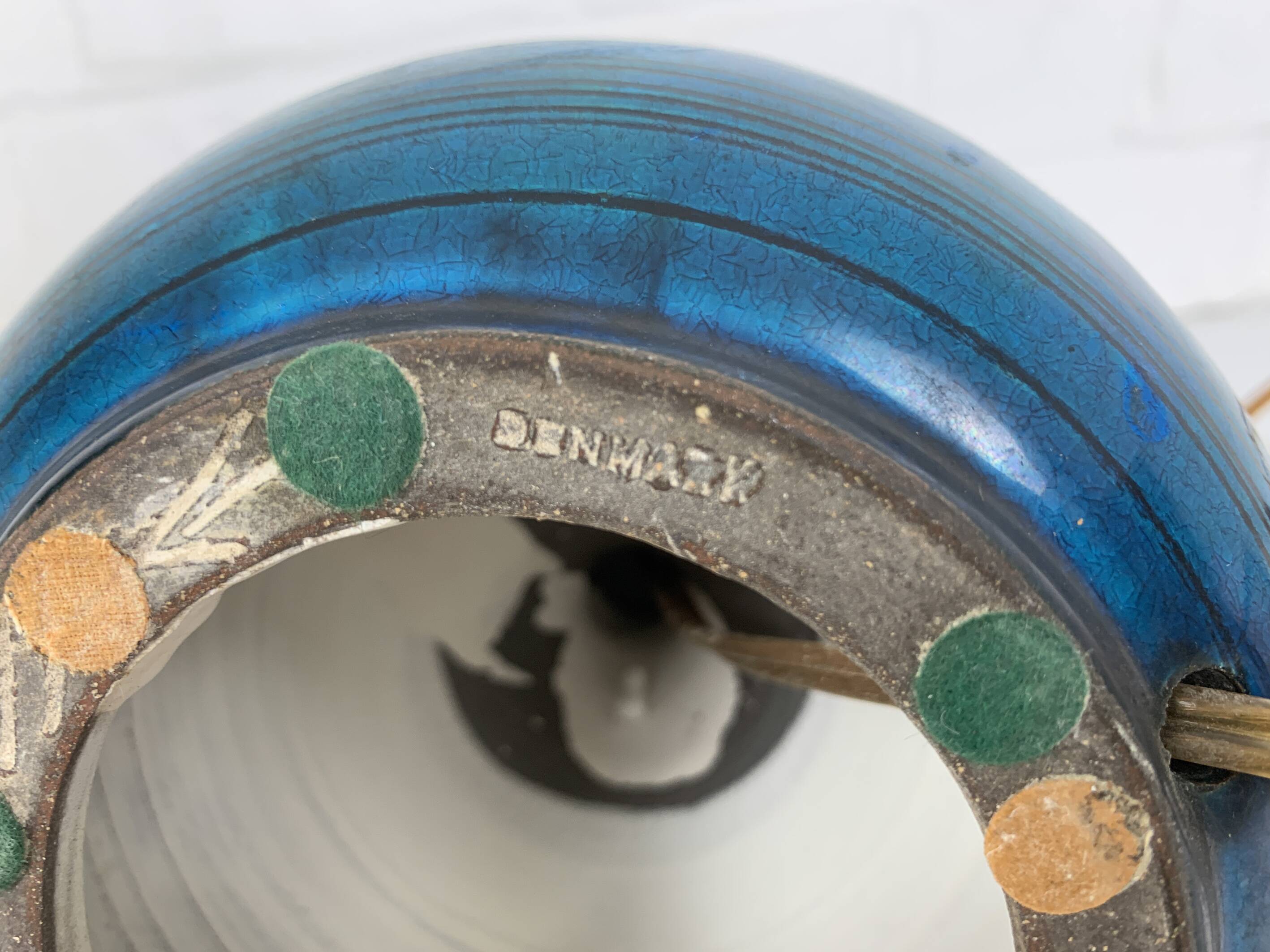 Scandinavian ceramic table lamp, Nils Kähler for HAK, Denmark, 1960s