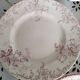 Set of 6 dinner plates in Terre de fer earthenware, red color