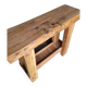 Console brutaliste 120 cm bois massif