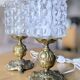 Paire de lampes à poser avec globes (L-0182)