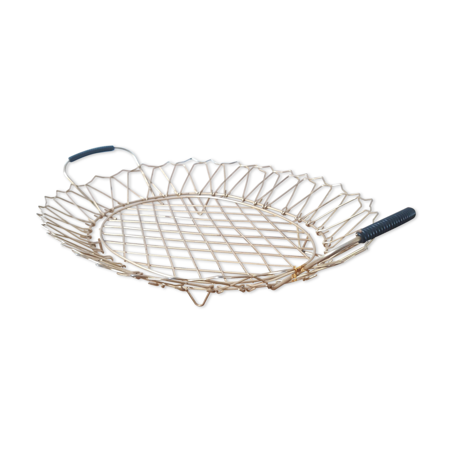 Gilded gold fruit basket