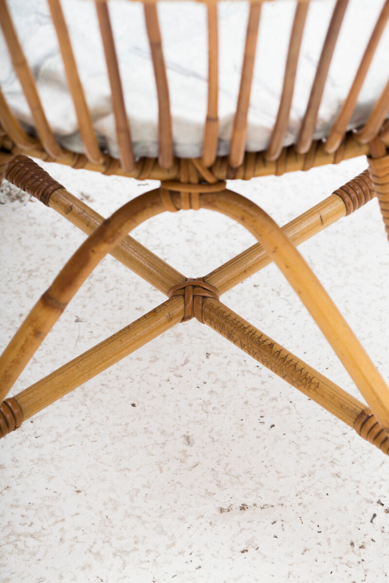 Rattan side chair, Dutch design, 1950’s