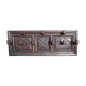 Wall-mounted coat rack in solid oak with 9 hooks.