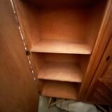 Rattan marquetry wardrobe from the 1950s.