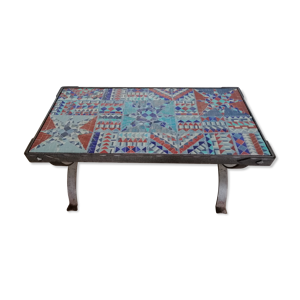 table basse en mosaïque