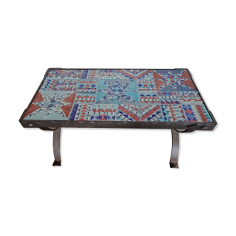 Table basse en mosaïque