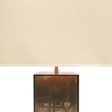 1970 s serious brass table lamp