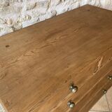Old solid wood 5-drawer chest of drawers