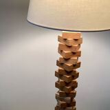 Wooden lamp base