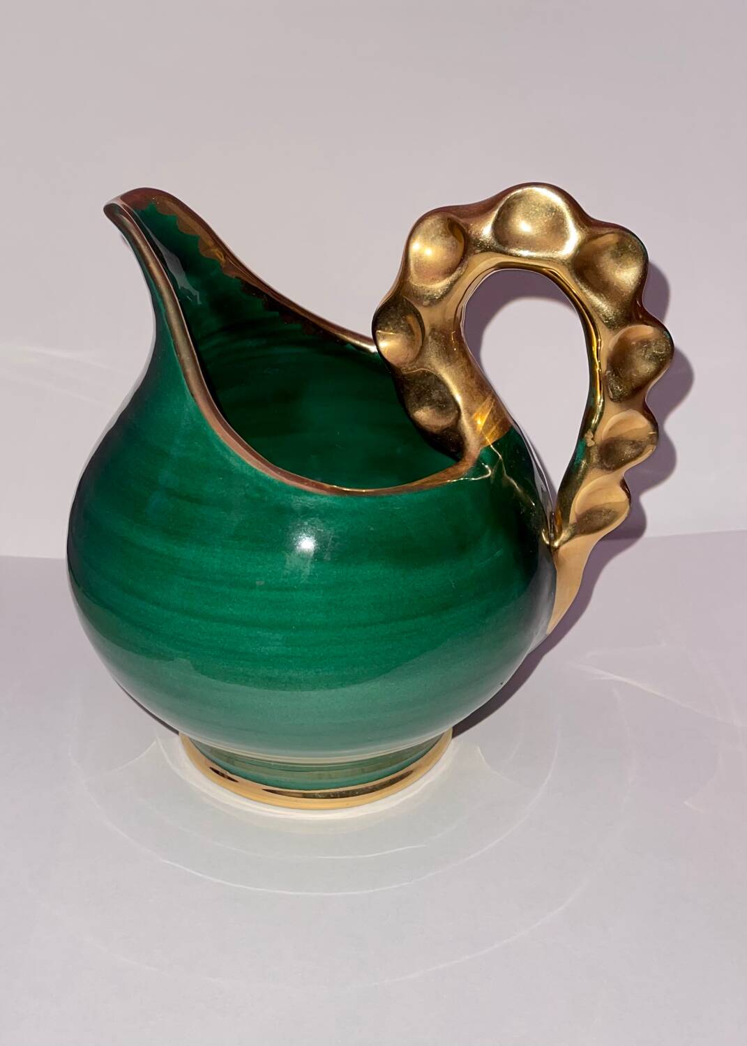 Green and gold pitcher, Vérigord