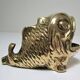 Zoomorphic ashtray golden bronze fish Vintage Peerage
