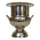 Vintage Médicis-shaped champagne bucket in silver-plated metal.