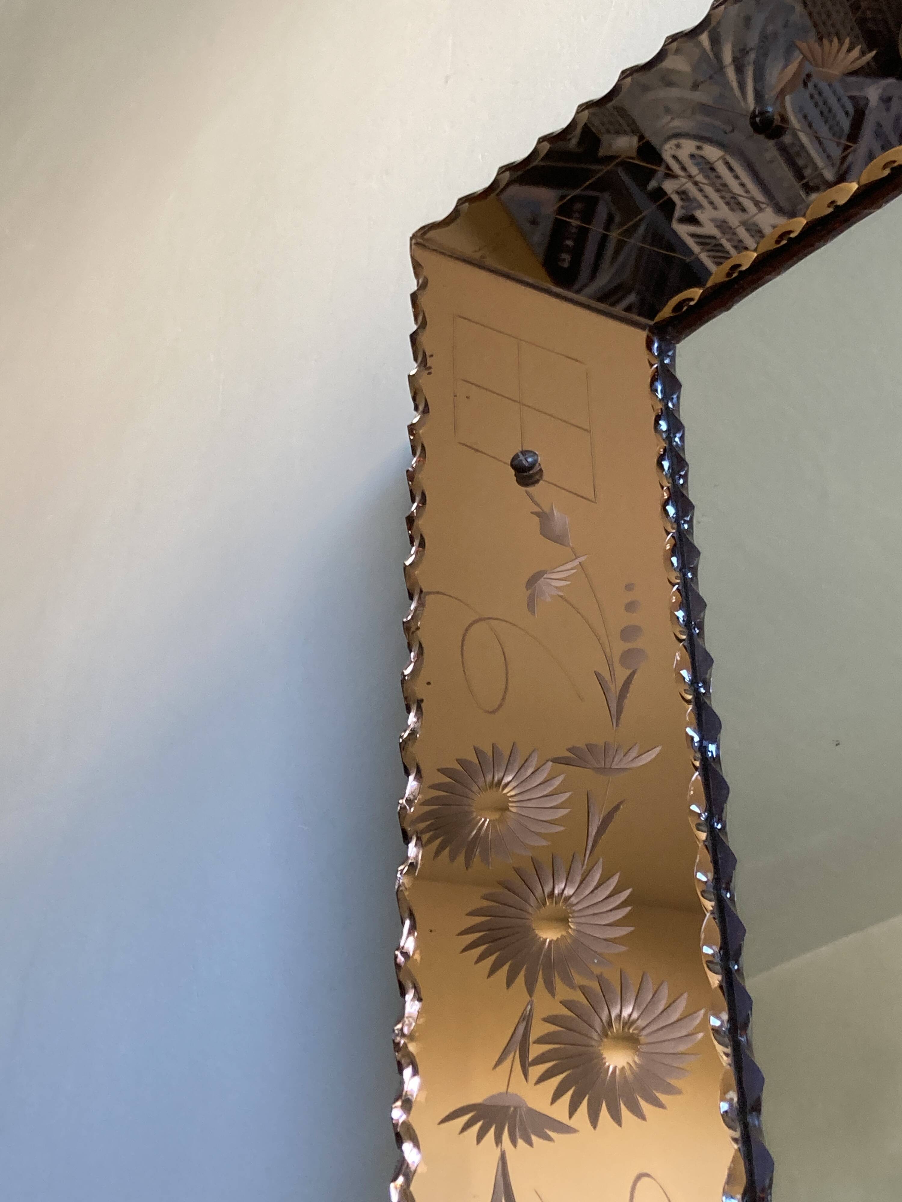 Miroir fumé à parcloses